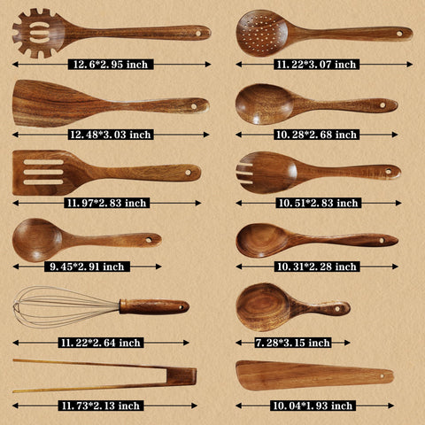 Unokit comfort-grip teak spatula for easy flipping and control