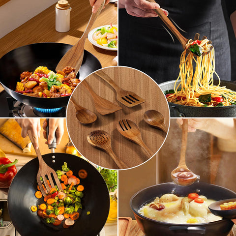 Unokit teak utensil set in elegant gift packaging for gifting