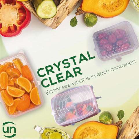 Unwasted lids stored in the cotton mesh bag simplify kitchen organization.