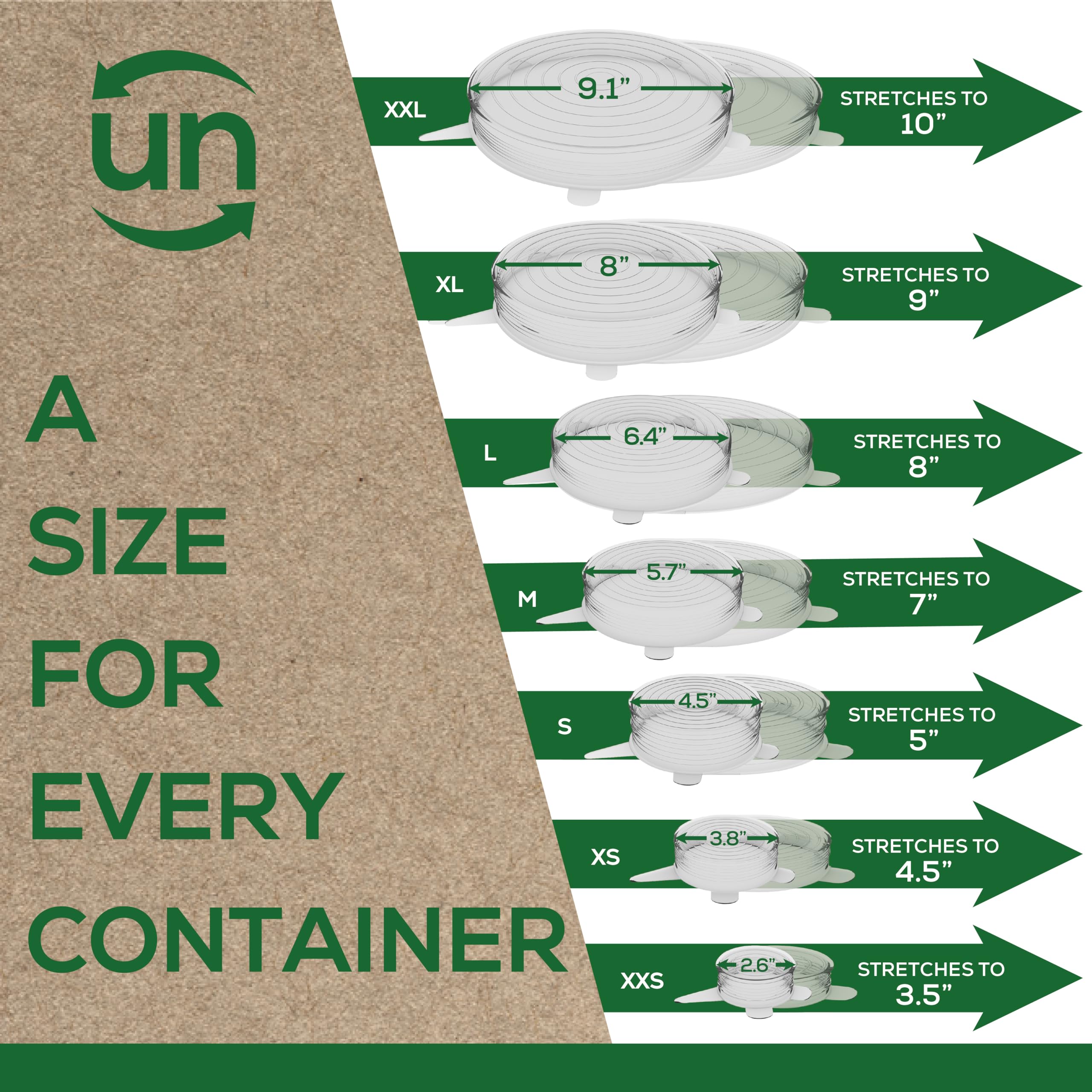 Unwasted silicone lids jar and bowl seal keeping contents fresh.