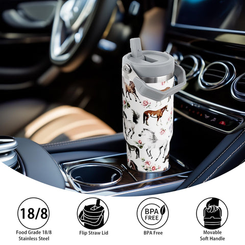 Unyopsa tumbler fits most car cup holders for everyday use.