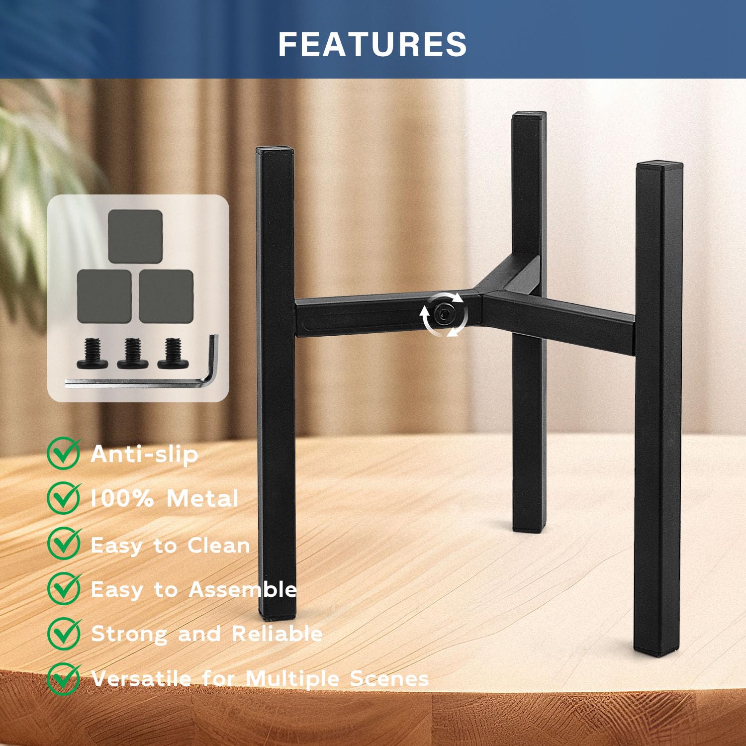 Uoveya stand with non-slip pads keeps jugs steady during events