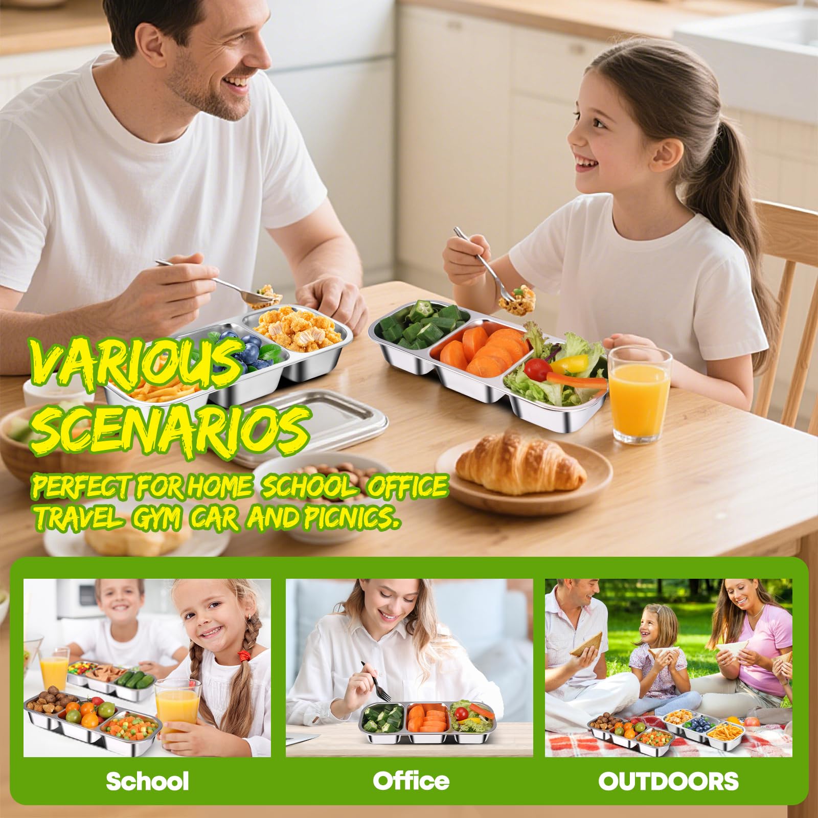 UPABLUNSO dishwasher-safe snack container for easy cleanup.