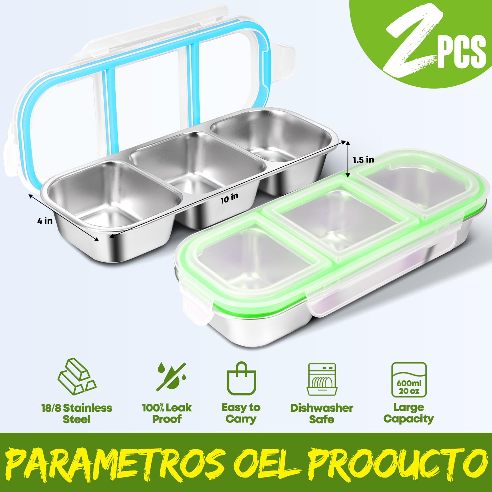 UPABLUNSO leakproof lids securing snacks during transit.