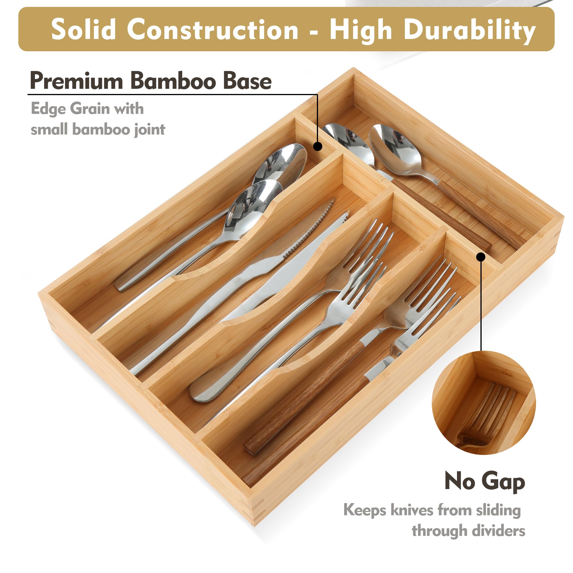 Upassion non-slip base keeps the organizer steady during use