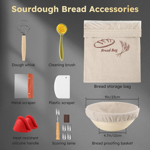 UPCERA dough whisk and scoring lame set for precise shaping and scoring