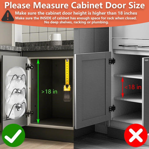 UpChoNice rust-proof black lid organizer protects lids from scratches.