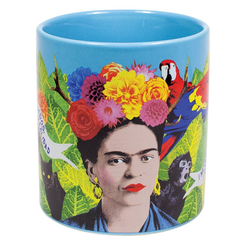 Gift-ready Frida Kahlo Dreams Mug in a colorful, sturdy box.