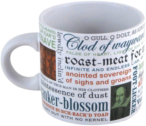 The Unemployed Philosophers Guild Mug back view with bold insults to spark conversations.