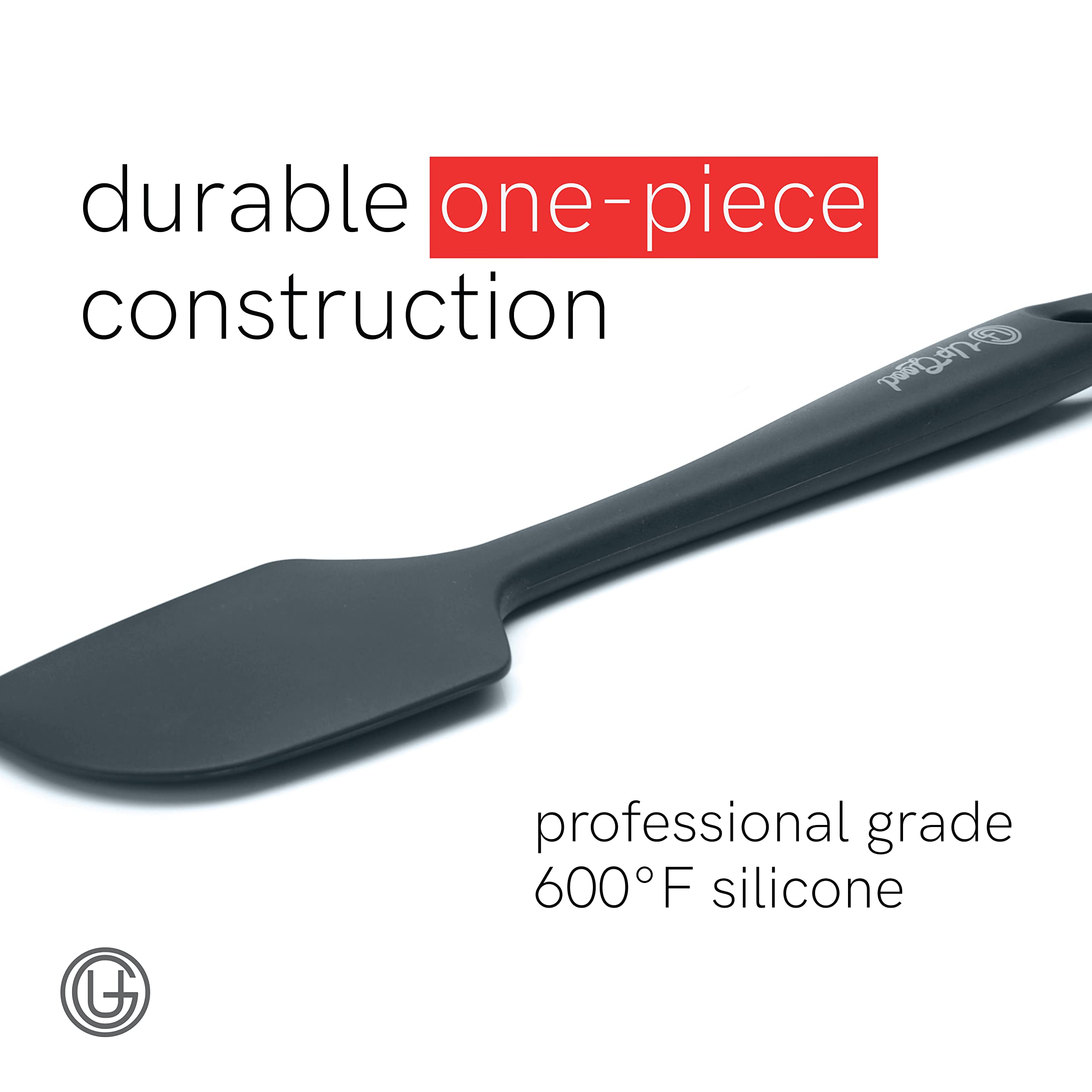 UpGood large spatula in grey designed for flipping large portions