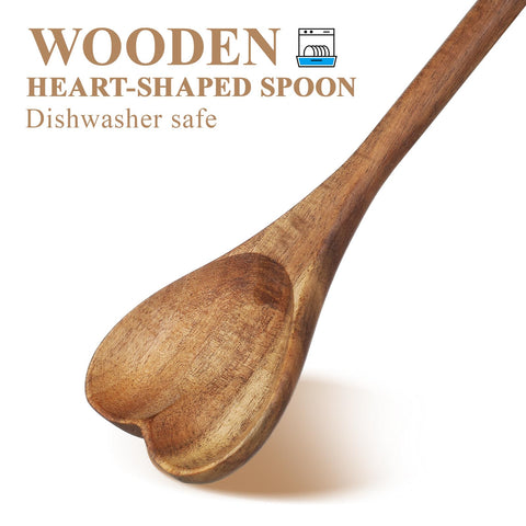 UPKOCH heart spoon hanging hole design for easy display after use.