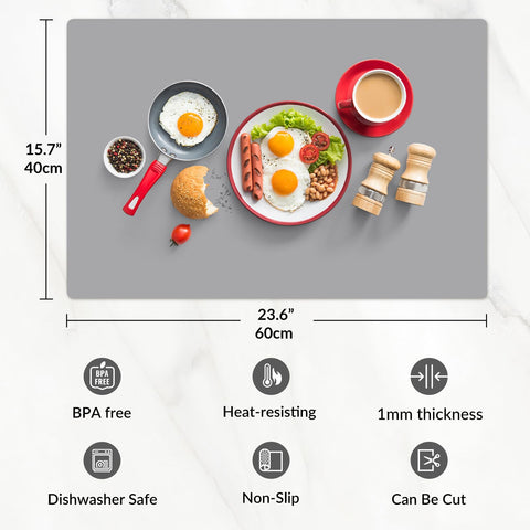 UPOGDDY silicone protector mat with non-slip base keeps items stable