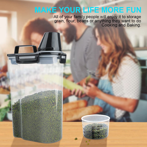 Uppetly measuring cup attached helps track portions