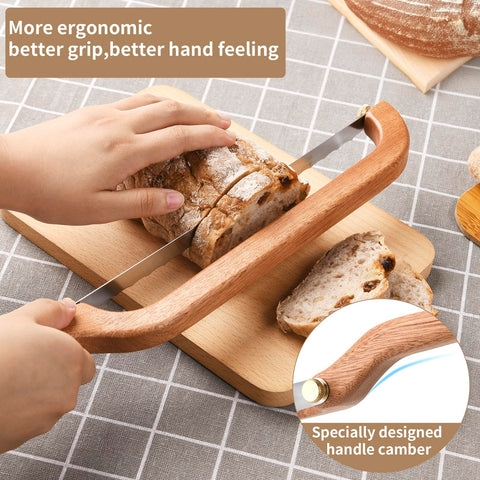 Uprichya bread knife stainless steel blade resists corrosion and stays sharp