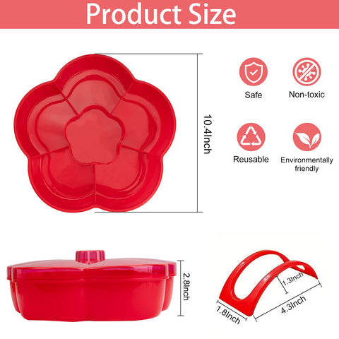 Uprony taco bar set is easy to wipe clean and dishwasher safe.