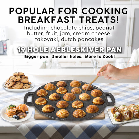 Upstreet cast iron texture highlights durability and even heat.