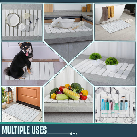 UPTIMAZ Stone Drying Mat functions as a heat-insulation surface.