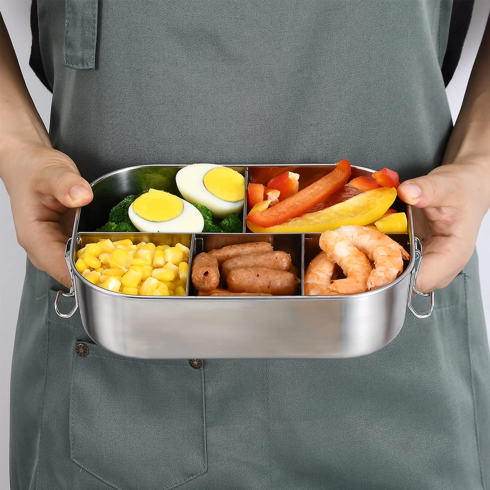 UPTRUST Bento Box 1400ml capacity supports full meal portions.