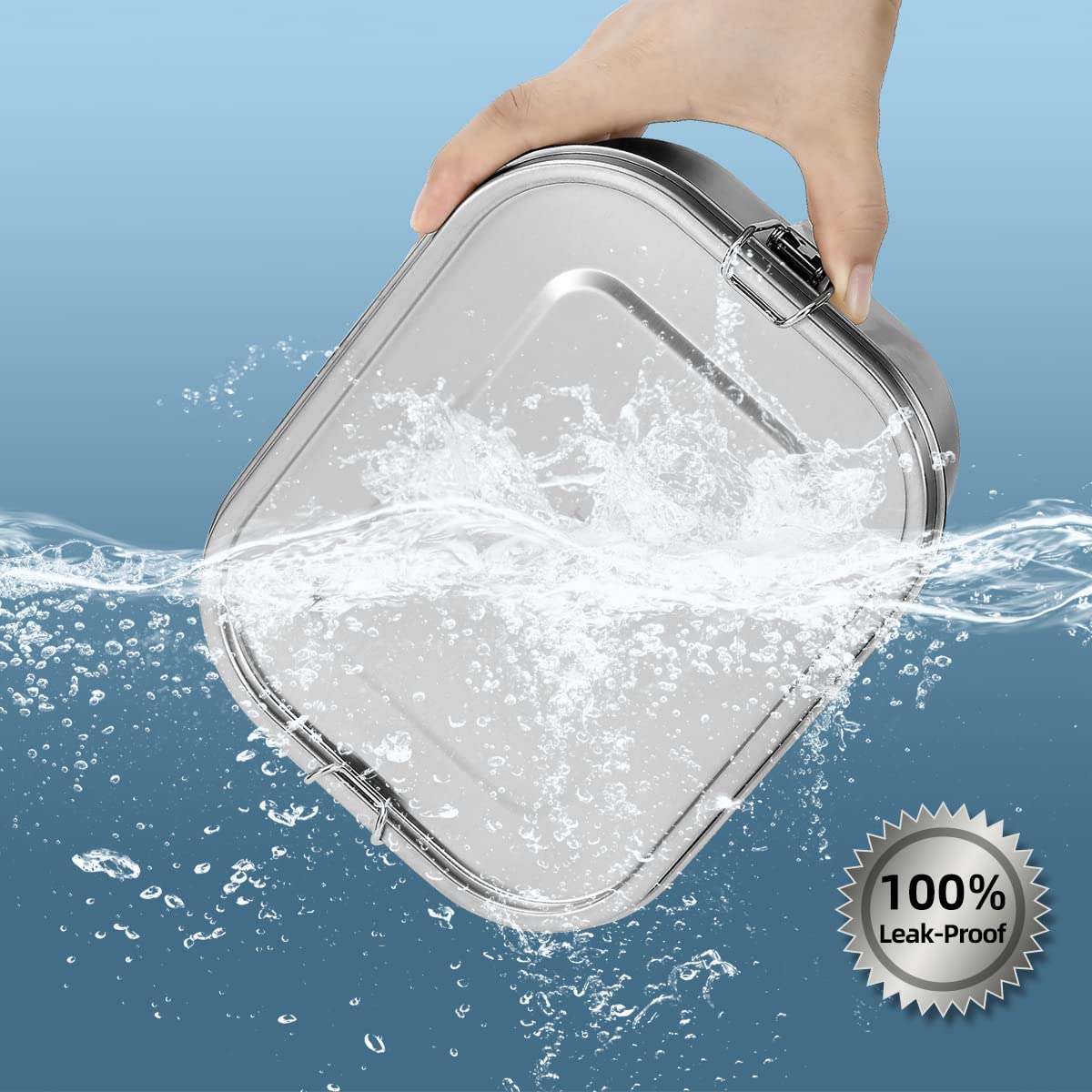 UPTRUST lid seal and clip prevent leaks during transport.
