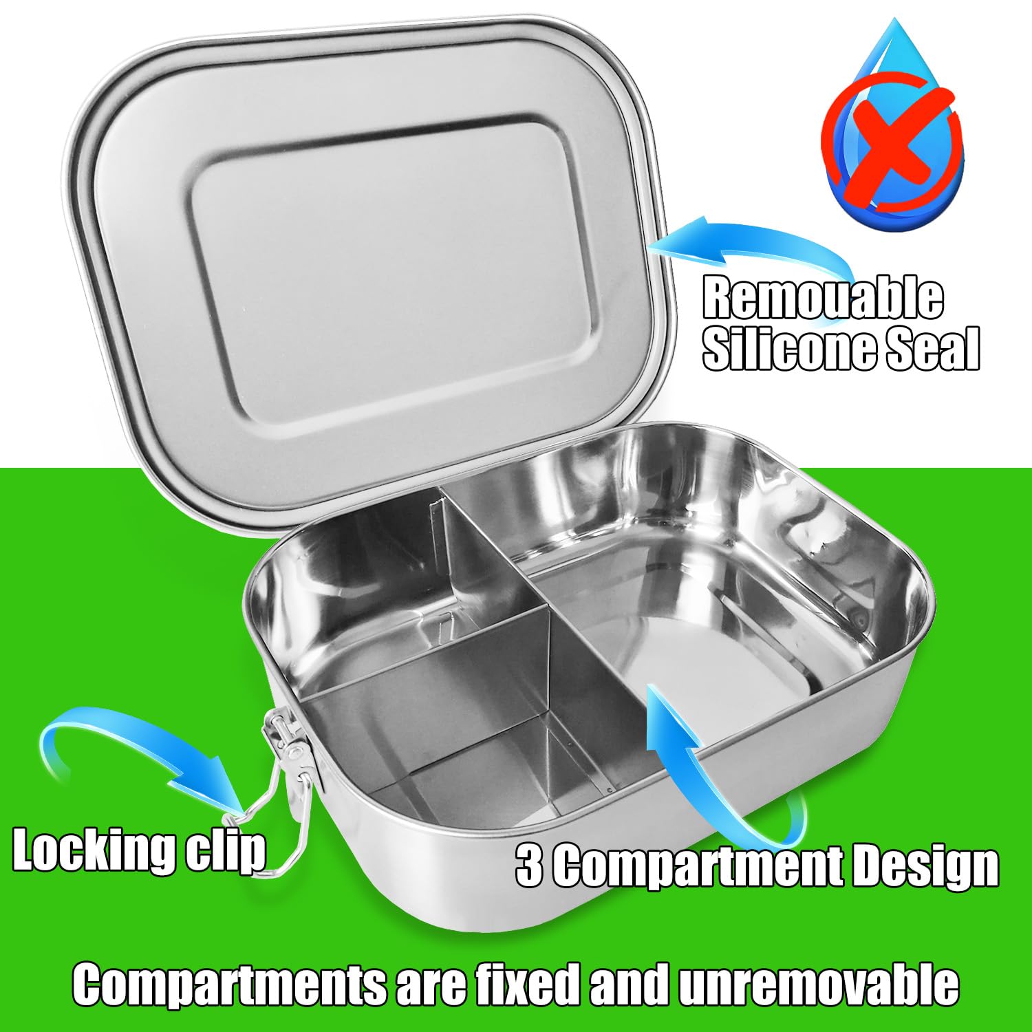 UPTRUST durable stainless steel interior and exterior finish.