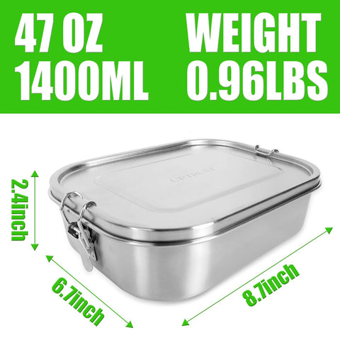 UPTRUST bento three-compartment layout enables portion control.