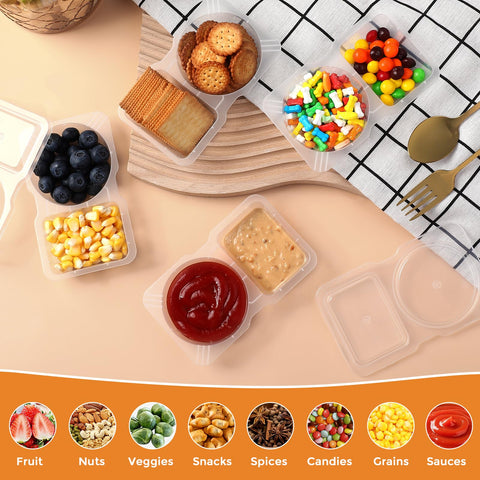 UPUNAIS double-compartment condiment container keeps sauces separated and fresh.