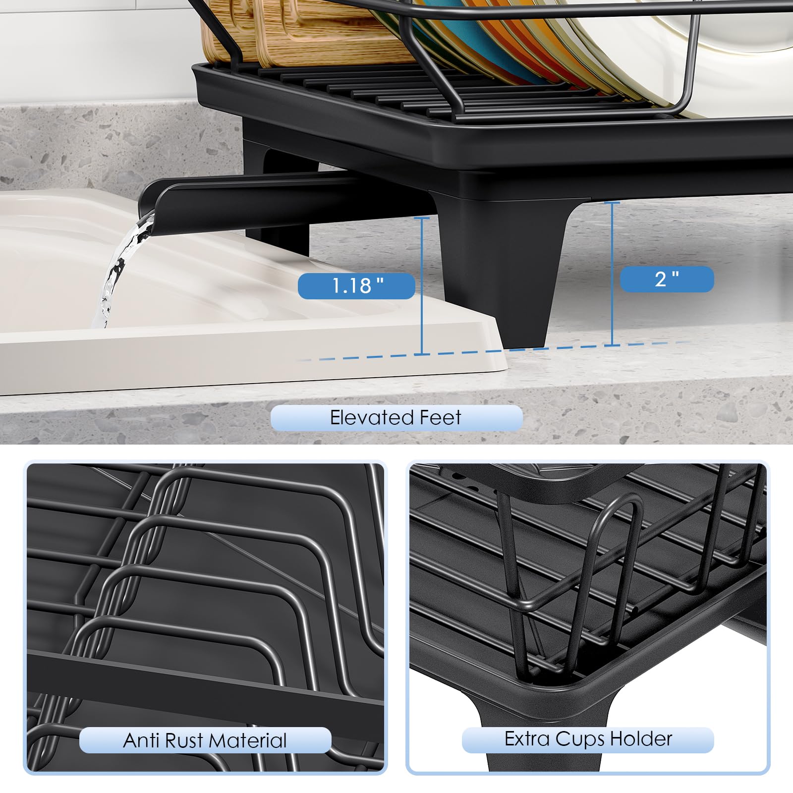 Urackify tool-free assembly makes setup quick and easy for any kitchen.