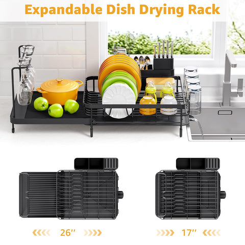 Urackify extended dimensions show larger capacity for bowls and pots
