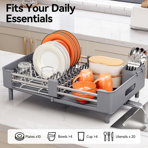 Urackify foldable drainboard neatly tucks away when not in use for a tidy kitchen