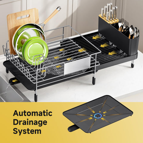 Urackify raised frame design keeps dishes upright and stable