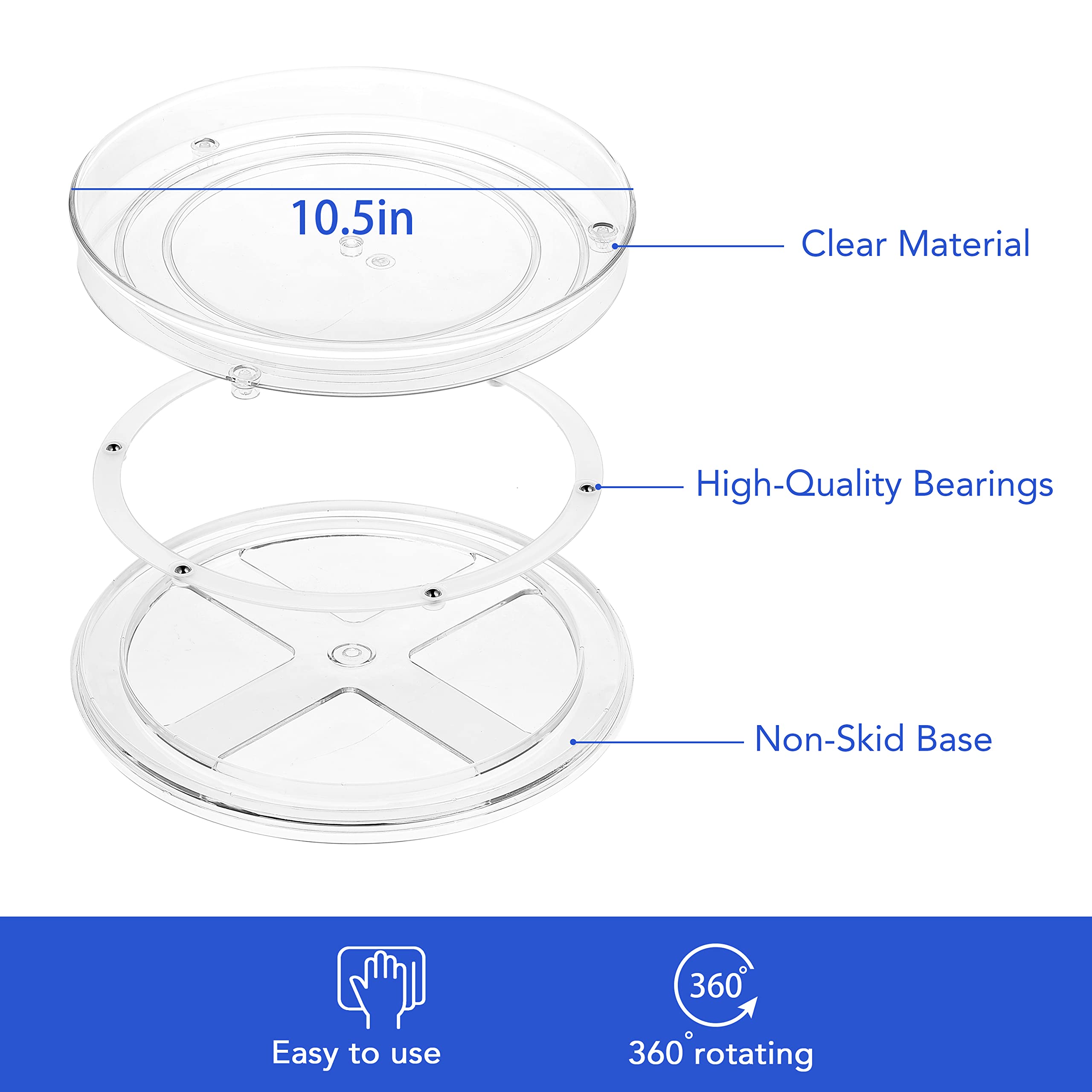 URALFA two-pack ideal for cabinets, counters, and pantry shelves.