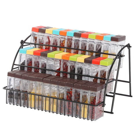 URALFA spice shaker set on tray ready for BBQ, camping, or cooking.