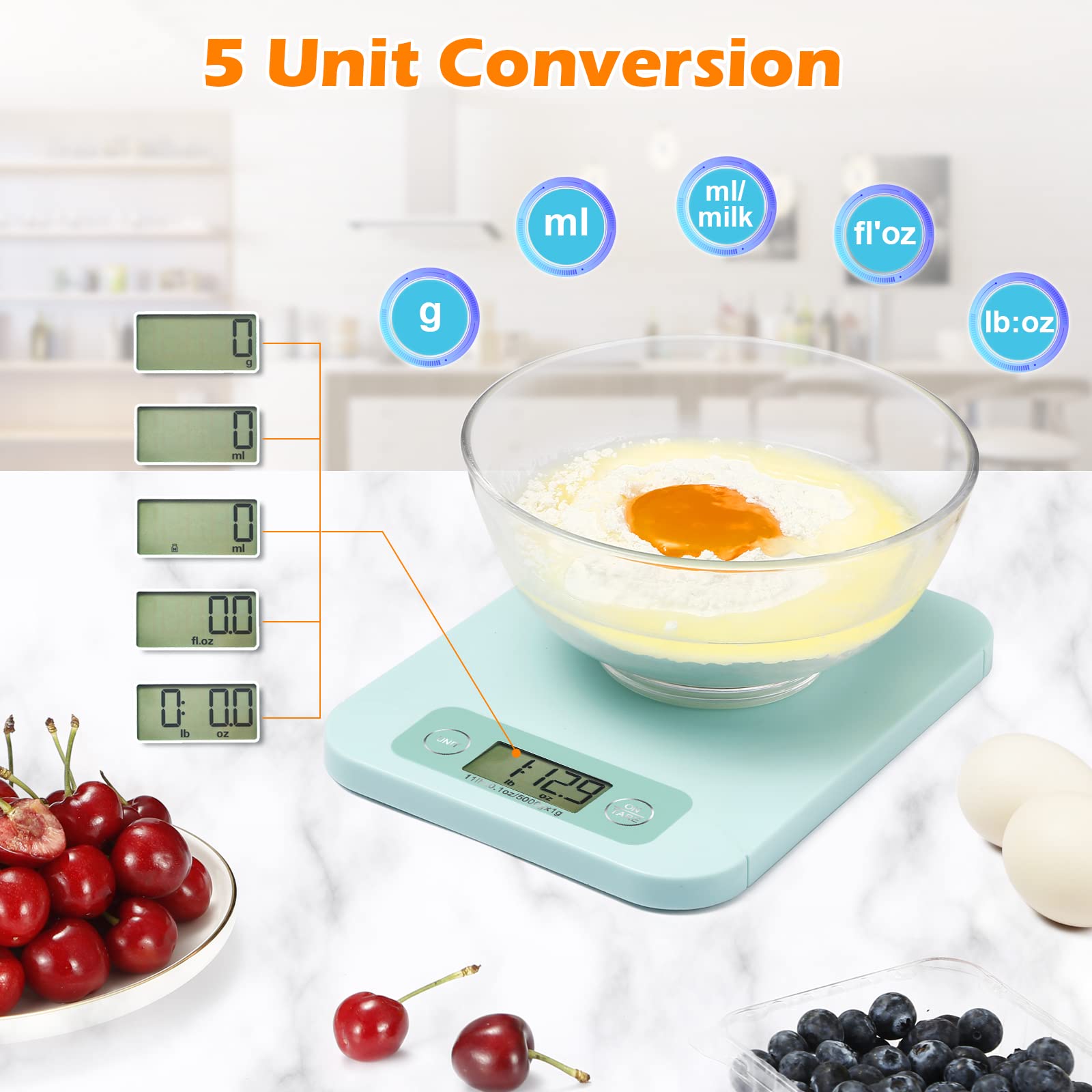 URAMAZ precise 0.1 oz measurement for small ingredients.
