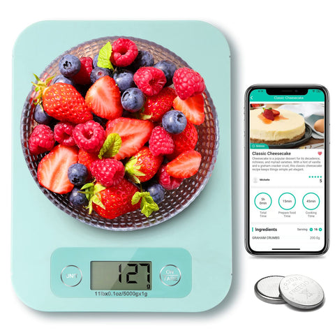 URAMAZ smart scale display readout enables precise measurement at a glance.