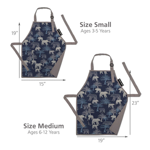Urban Infant Little Helper apron featuring dinosaurs, great for imaginative play and cooking.