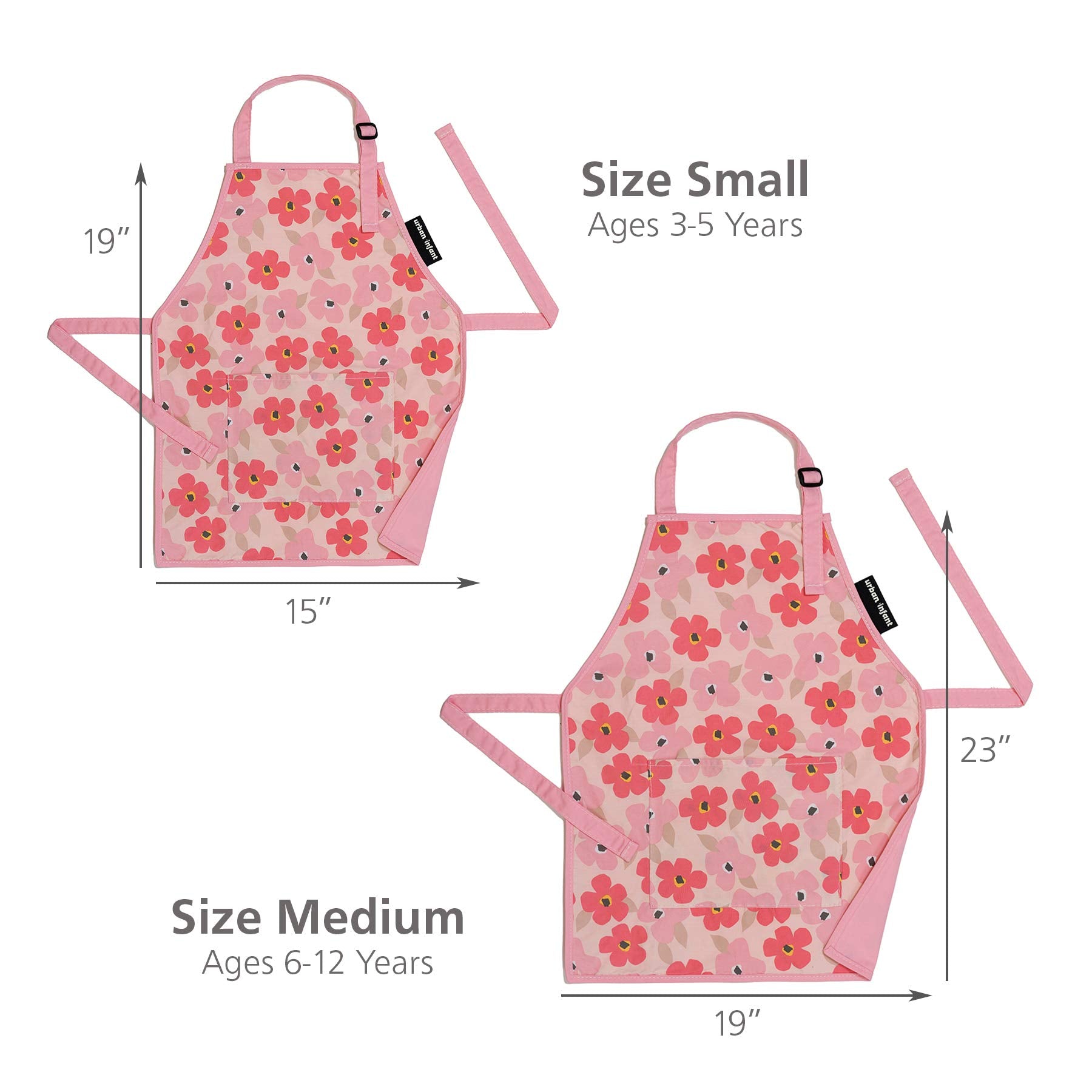 Urban Infant Little Helper apron double-layer fabric for durability during messier projects.