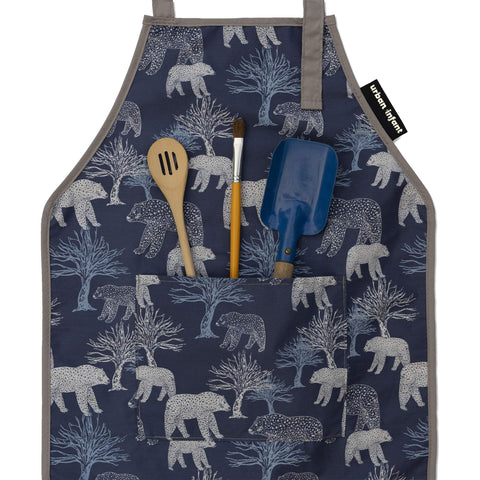 Urban Infant Little Helper apron with flowers pattern for arts and baking.