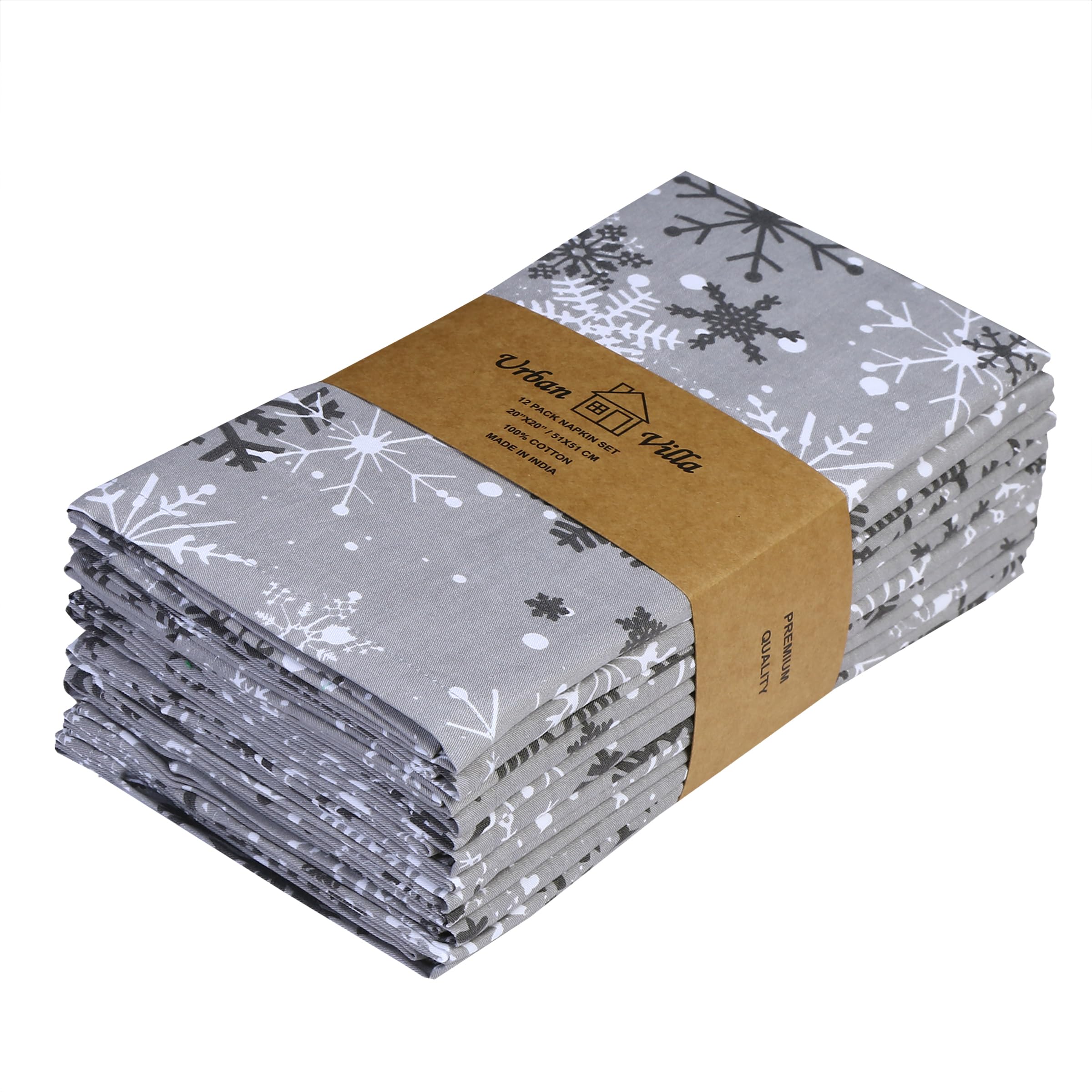 Urban Villa Christmas napkins adapt to festive themes and gatherings