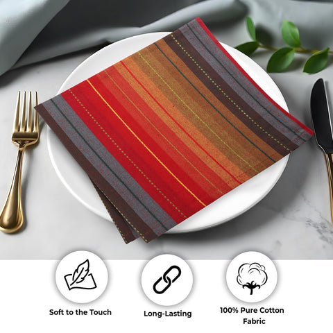 Urban Villa cloth napkins paired with glassware for a refined setup.