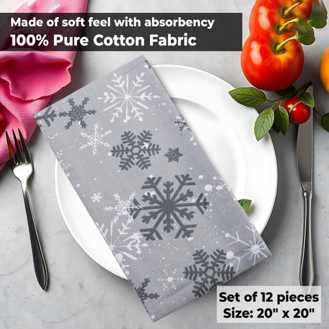 Urban Villa grey-tone dining napkins complement any decor
