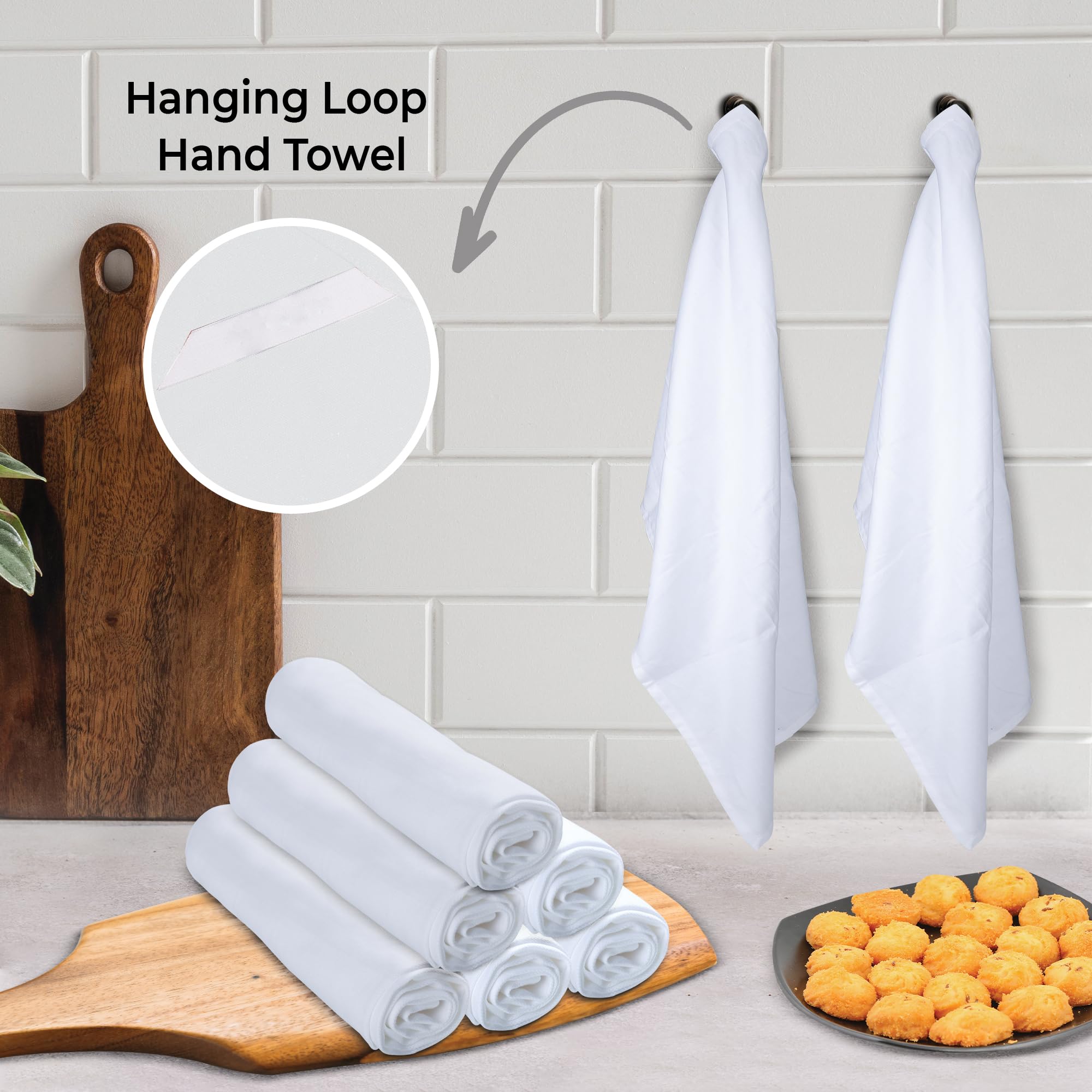 Urban Villa Kitchen Towels quick-dry fabric suitable for busy kitchens.
