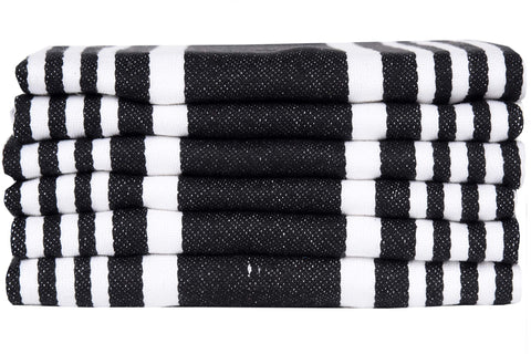 Urban Villa towels with hanging loop for easy drying and access.