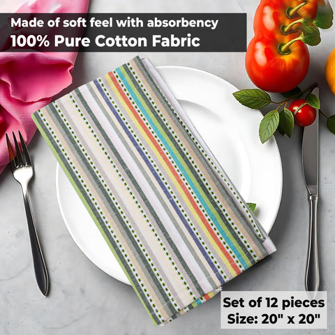 Urban Villa napkins absorbent cotton, ideal for spill control during meals.