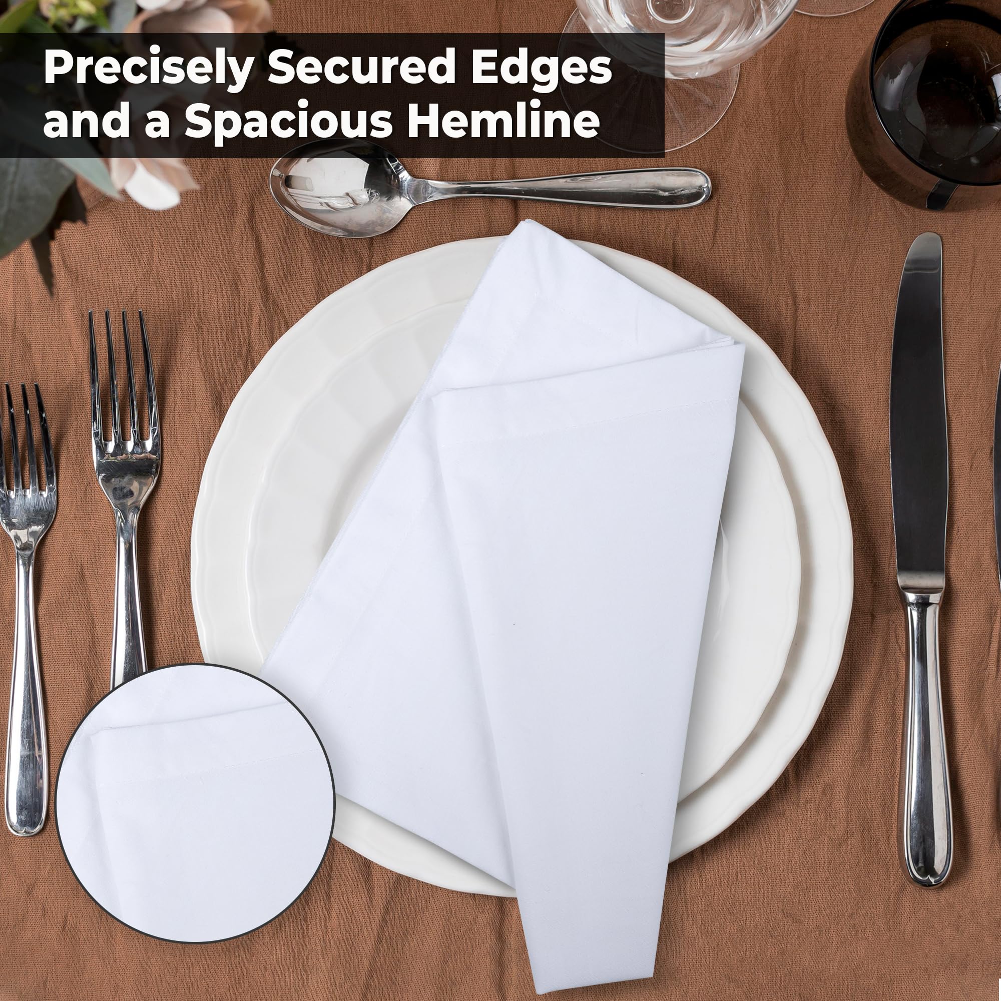 Urban Villa holiday napkins brighten Thanksgiving and Christmas tables.