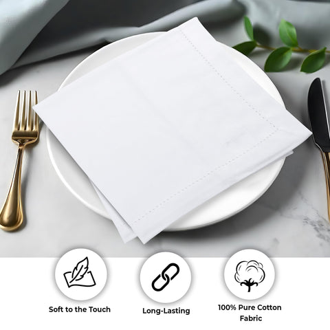Urban Villa napkins feel soft against skin for comfortable meals.