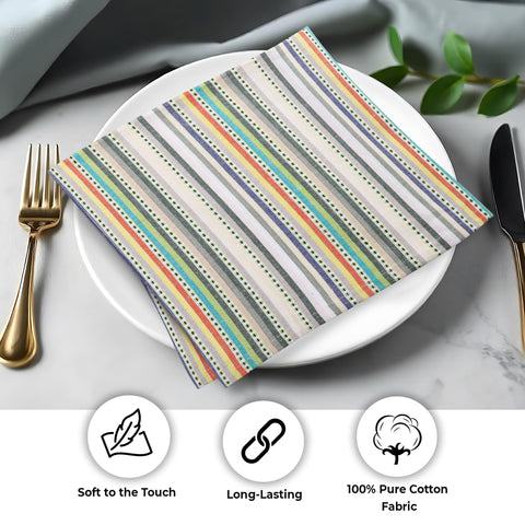 Urban Villa napkins on dining table with place settings for elegance.