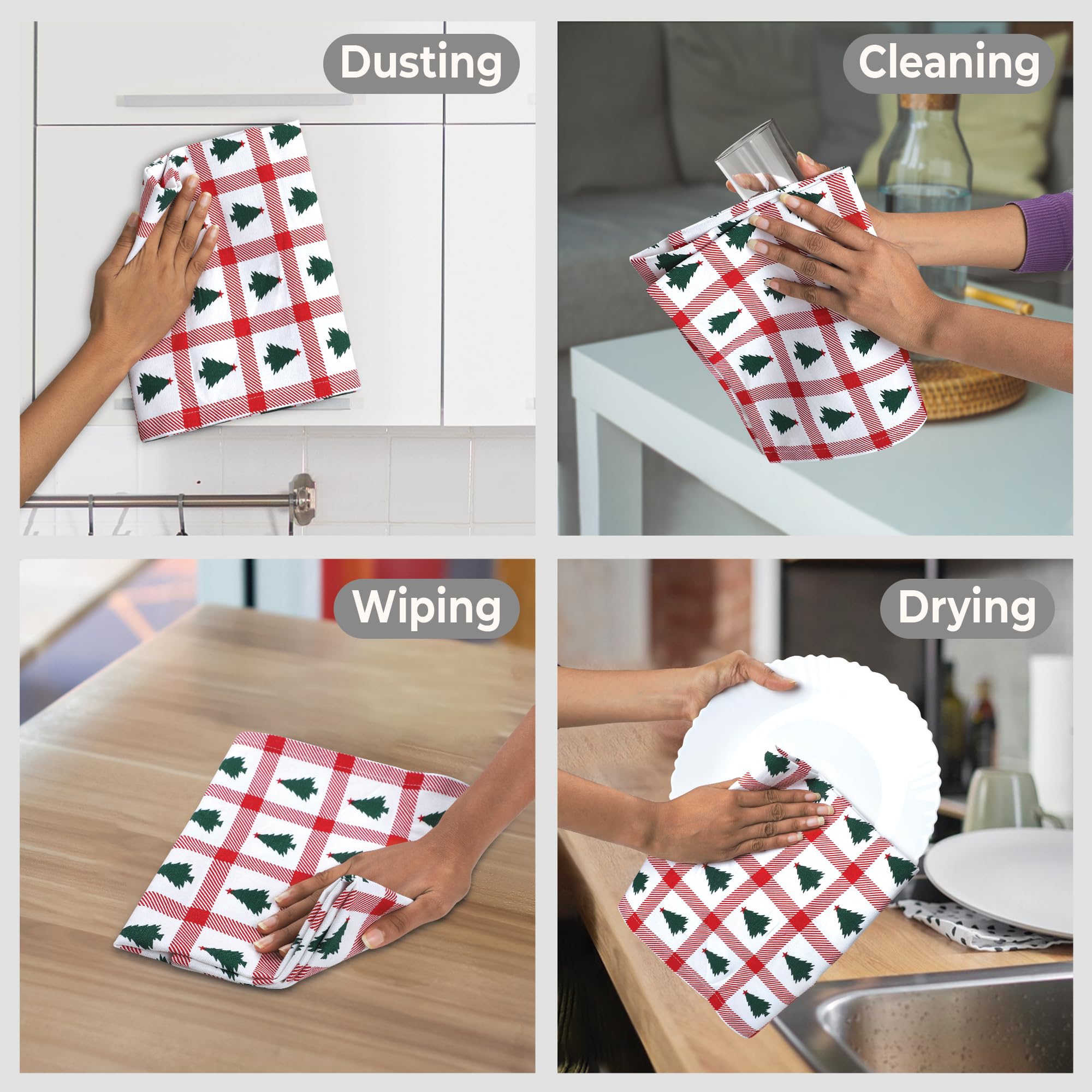 Urban Villa set of 6 kitchen towels for bulk gifting and everyday use.