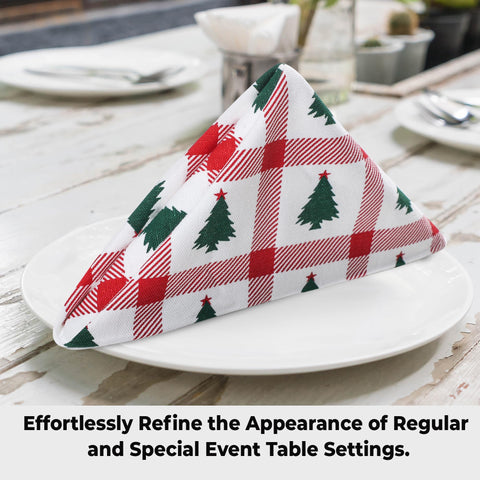 Urban Villa tree-print napkins fold neatly for stylish place settings.