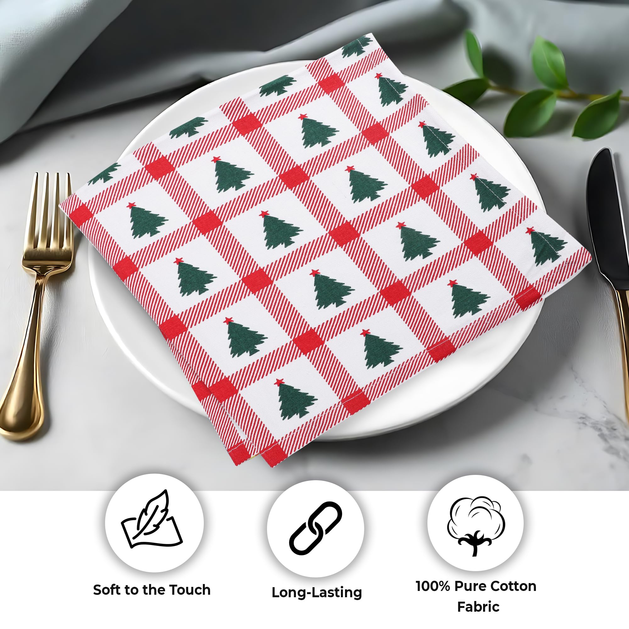 Urban Villa tree-print napkins suit hotels, restaurants, and events.