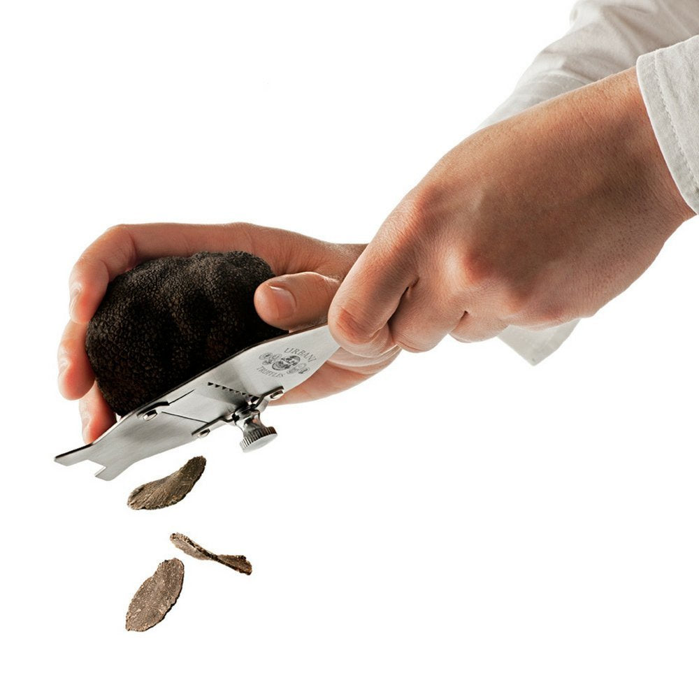 Urbani Truffles slicer as a multipurpose tool for cheese, chocolate, and more